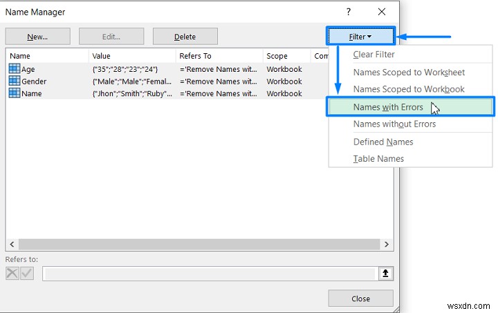 【Excel】名前付き範囲を削除する4つの簡単な方法