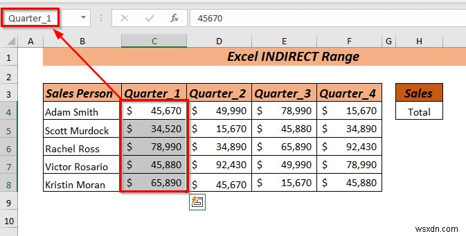 ExcelのINDIRECT関数で範囲を参照する8つの簡単な方法