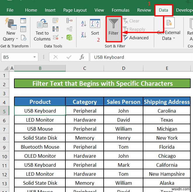 Excelのテキストフィルターの使い方を5つの具体例で解説