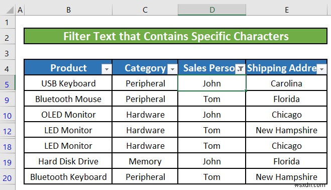 Excelのテキストフィルターの使い方を5つの具体例で解説