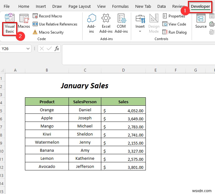 Excelで2つのシートを比較して差分を強調表示する7つの方法