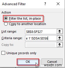 Excelの詳細フィルタで1つの列に複数の条件を適用する5つの方法