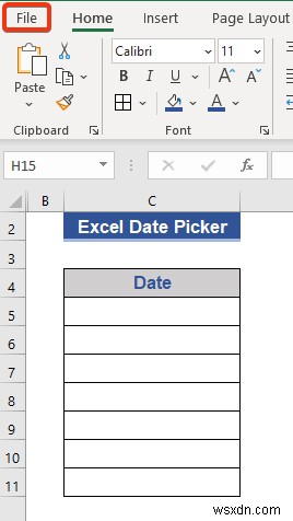Excelで列全体に日付ピッカーを設定する方法【VBAマクロ活用】