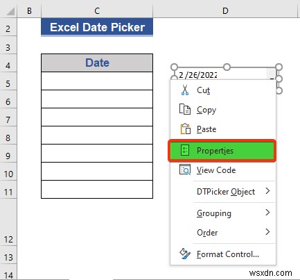 Excelで列全体に日付ピッカーを設定する方法【VBAマクロ活用】
