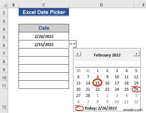 Excelで列全体に日付ピッカーを設定する方法【VBAマクロ活用】