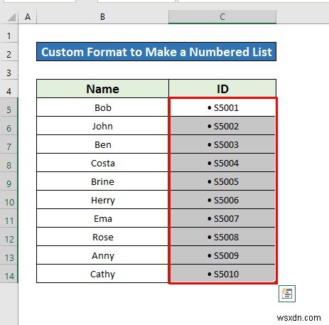 Excelで番号付きリストを作成する8つの方法【ショートカットからVBAまで】