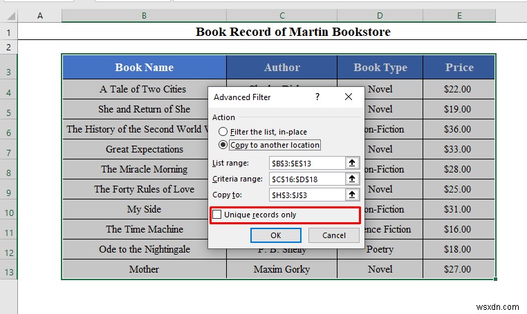 【Excel】フィルターオプション(高度なフィルタ)で抽出結果を別の場所にコピーする方法