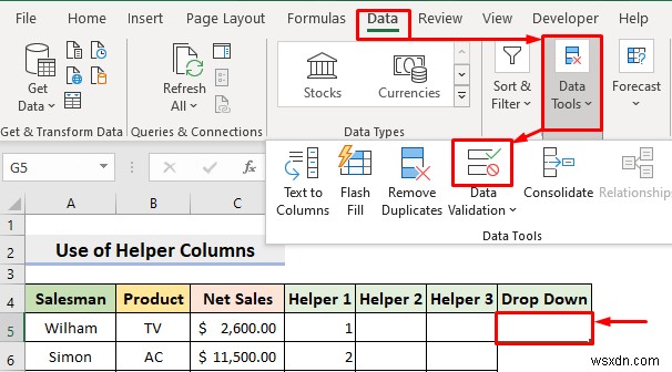 【Excel】選択内容に応じてデータを抽出するドロップダウンフィルターの作成方法4選