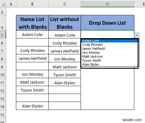 【Excel】データの入力規則リストから空白を削除する5つの方法