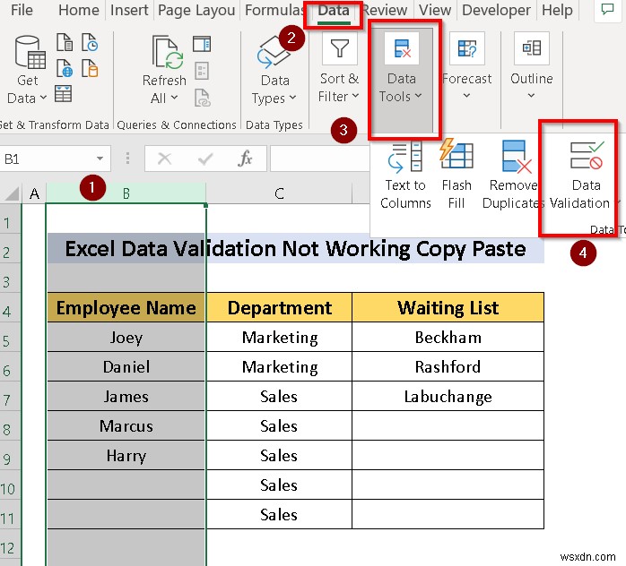 【解決済み】Excelでコピー&貼り付けするとデータの入力規則が機能しない原因とVBAでの解決法