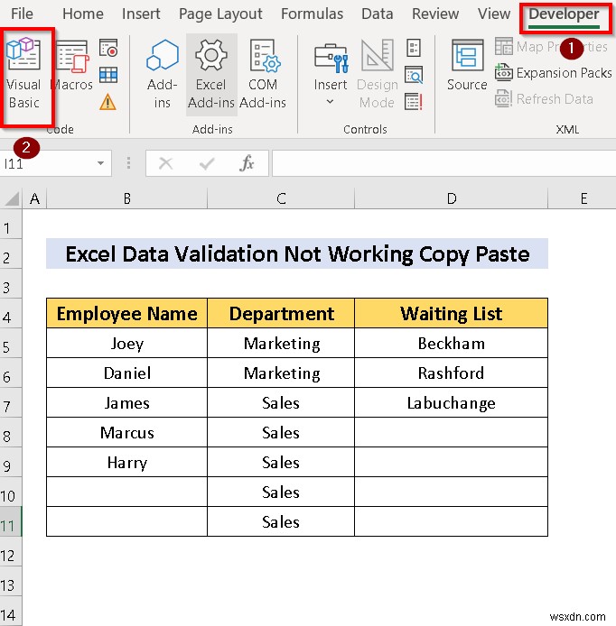 【解決済み】Excelでコピー&貼り付けするとデータの入力規則が機能しない原因とVBAでの解決法