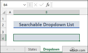Excelで検索可能なドロップダウンリストを作成する2つの方法【数式・VBA】