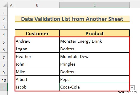 Excelで別のシートを参照したデータの入力規則リストを使う方法(6選)