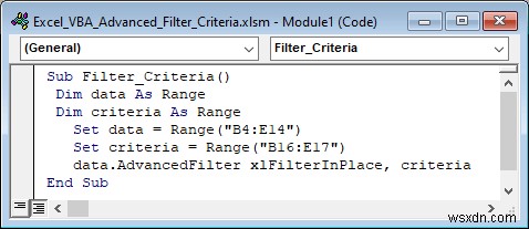 Excel VBAで詳細フィルターの条件を使う方法|実例6選