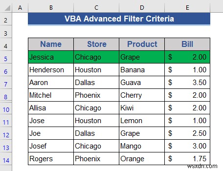 Excel VBAで詳細フィルターの条件を使う方法|実例6選