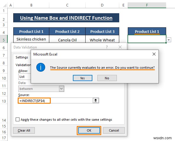Excelでスペースを含む連動ドロップダウンリストを作成する2つの簡単な方法