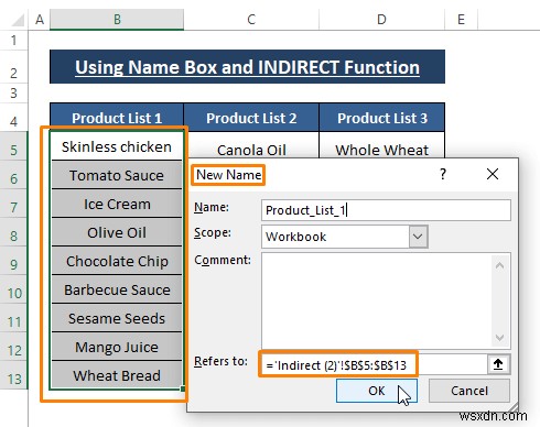 Excelでスペースを含む連動ドロップダウンリストを作成する2つの簡単な方法