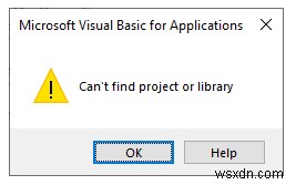 【解決策】Excelの「プロジェクトまたはライブラリが見つかりません」エラーを直す3つの方法
