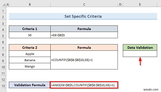 【保存版】Excelの1つのセルに複数のデータの入力規則を適用する方法(3つの実例)