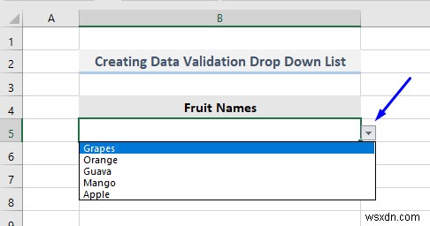【Excel VBA】データの入力規則でドロップダウンリストを作成・活用する7つの方法