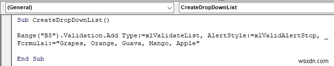 【Excel VBA】データの入力規則でドロップダウンリストを作成・活用する7つの方法