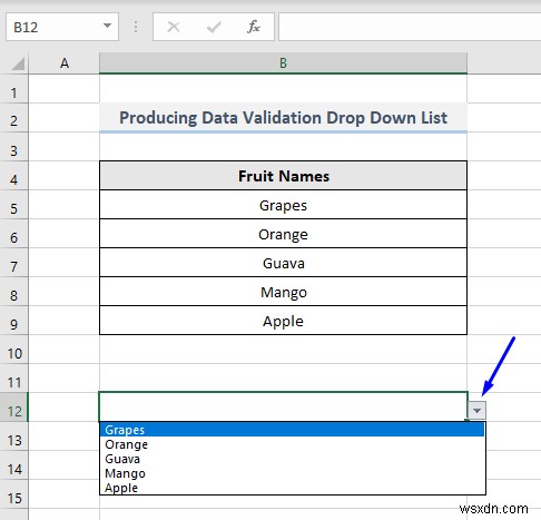 【Excel VBA】データの入力規則でドロップダウンリストを作成・活用する7つの方法