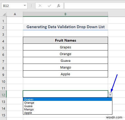 【Excel VBA】データの入力規則でドロップダウンリストを作成・活用する7つの方法