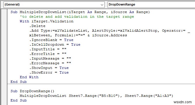 【Excel VBA】データの入力規則でドロップダウンリストを作成・活用する7つの方法