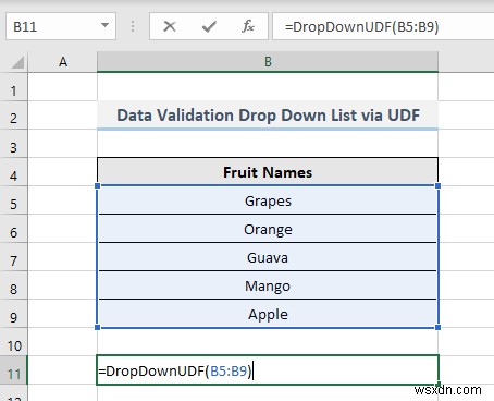 【Excel VBA】データの入力規則でドロップダウンリストを作成・活用する7つの方法