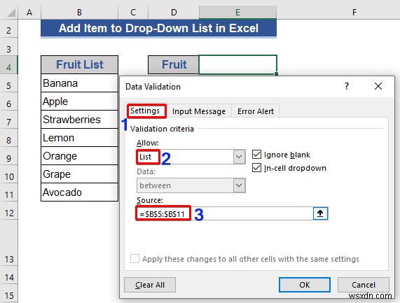 Excelのドロップダウンリストに項目を追加する5つの方法
