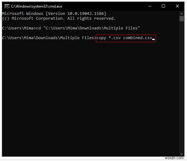 CMD(コマンドプロンプト)を使ってExcelファイルを1つに結合する方法【4ステップ】