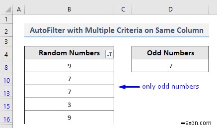 Excel VBAで同じフィールド(列)に複数の条件を指定してオートフィルターする4つの方法