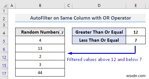 Excel VBAで同じフィールド(列)に複数の条件を指定してオートフィルターする4つの方法
