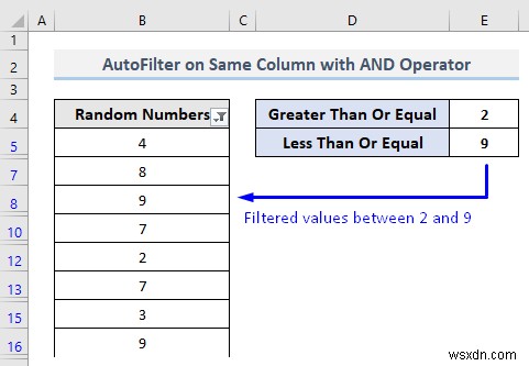 Excel VBAで同じフィールド(列)に複数の条件を指定してオートフィルターする4つの方法