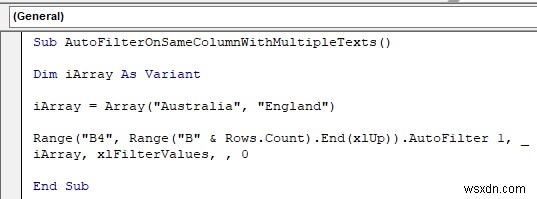 Excel VBAで同じフィールド(列)に複数の条件を指定してオートフィルターする4つの方法