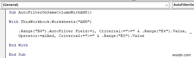 Excel VBAで同じフィールド(列)に複数の条件を指定してオートフィルターする4つの方法
