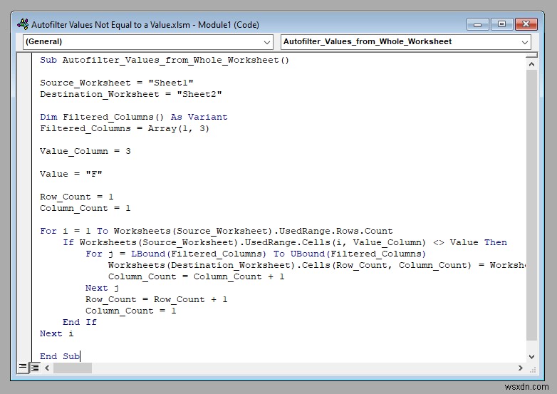 【Excel VBA】特定の値以外のデータを抽出する2つの方法|ワークシート全体・範囲指定に対応