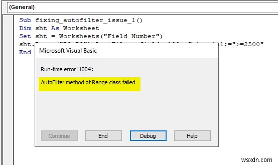 【解決策】Excel VBAで「RangeクラスのAutoFilterメソッドが失敗しました」エラーが出る原因と5つの修正方法