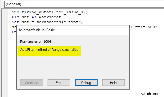 【解決策】Excel VBAで「RangeクラスのAutoFilterメソッドが失敗しました」エラーが出る原因と5つの修正方法