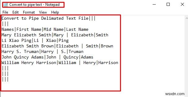 Excelファイルをパイプ区切り（|）のテキストファイルに変換する2つの方法