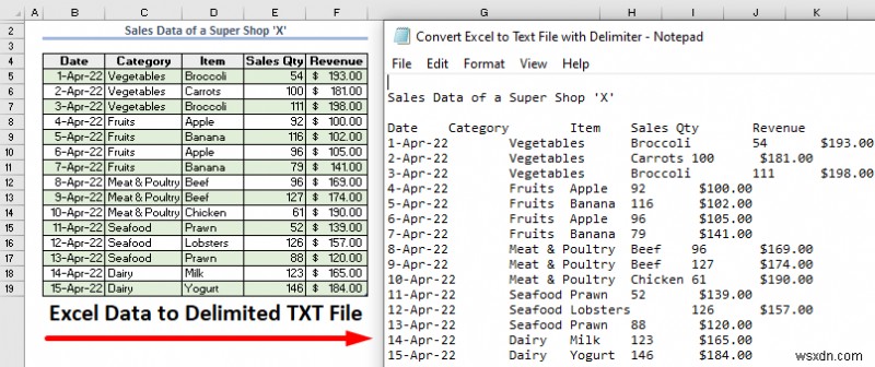 Excelを区切り記号付きテキストファイルに変換する2つの簡単な方法