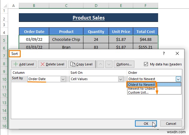 Excelで日付順に行を並べ替える8つの方法【初心者から上級者まで】