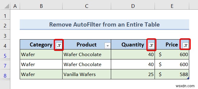 Excel VBAでオートフィルターが存在する場合に削除する7つの方法