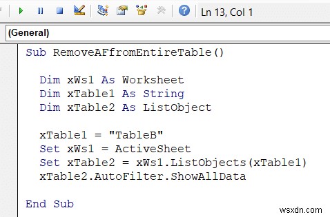 Excel VBAでオートフィルターが存在する場合に削除する7つの方法