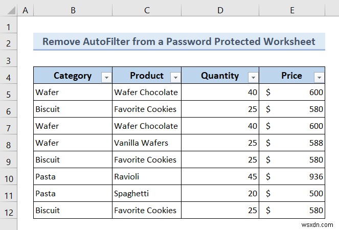 Excel VBAでオートフィルターが存在する場合に削除する7つの方法