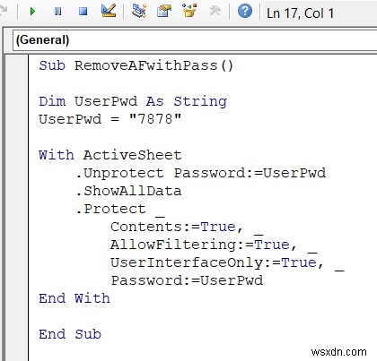 Excel VBAでオートフィルターが存在する場合に削除する7つの方法