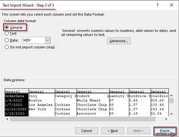 複数の区切り文字を含むテキストファイルをExcelにインポートする3つの方法