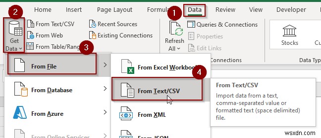 複数の区切り文字を含むテキストファイルをExcelにインポートする3つの方法