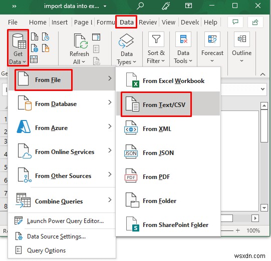 テキストファイルからExcelにデータをインポートする3つの方法