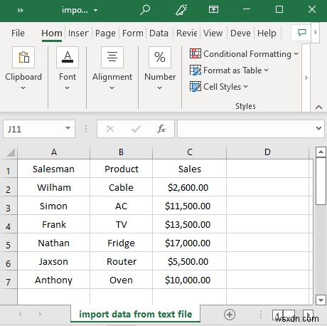 テキストファイルからExcelにデータをインポートする3つの方法